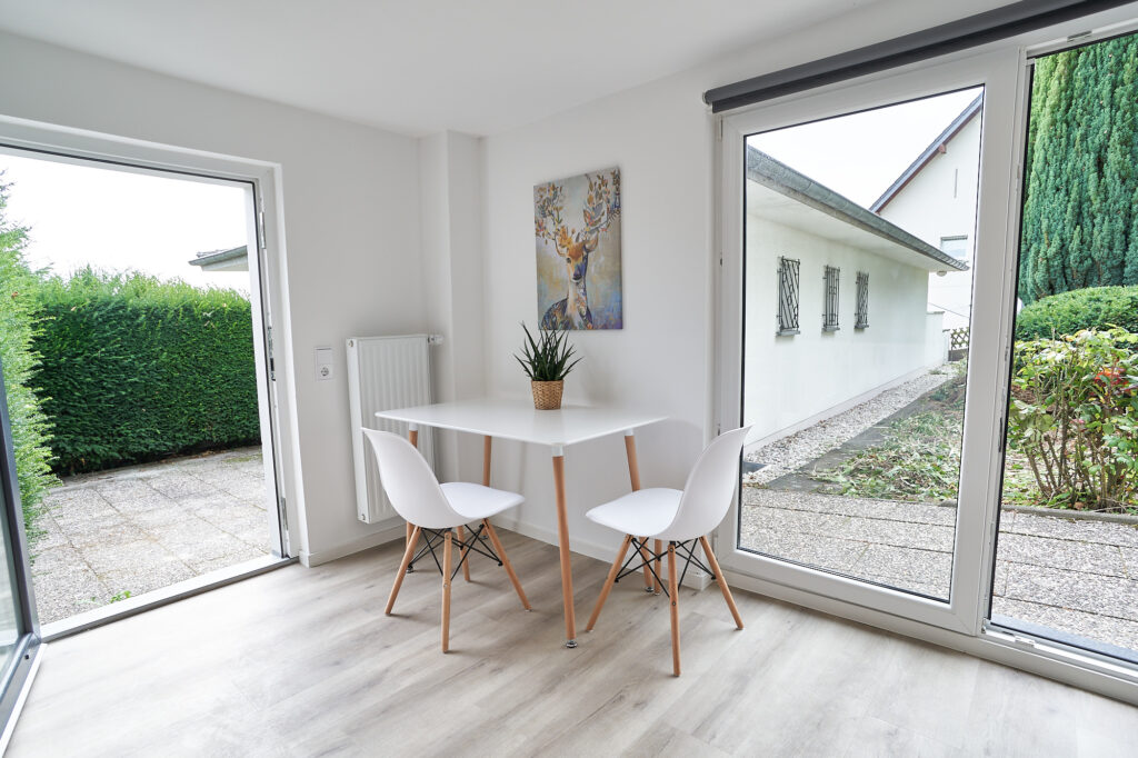 Ferienwohnung am blauen See Königswinter – Blick aus dem Fenster